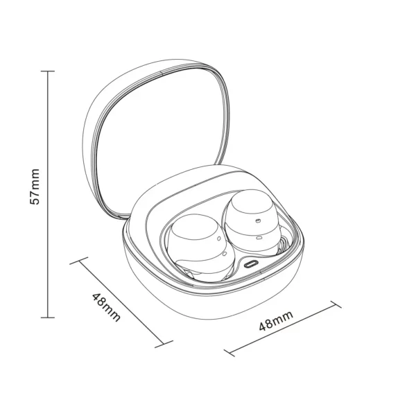 Audífonos  Kalley Bluetooth In Ears Tws Crema Sp - Image 2
