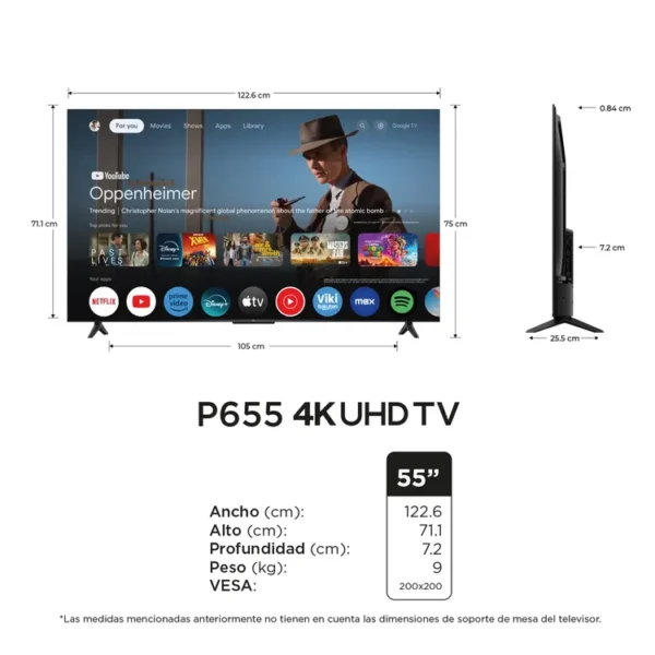 Televisor TCL 55" Google TV SP - Image 4